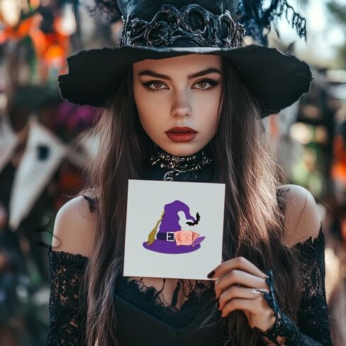 غلوبللاند الساحرة قبعة القبعة يموت من أجل DIY Scrapbooking Metal Witch Festival Cut Diays Witch Shaker Die Cuts لصنع البطاقات. in Saudi Arabia
