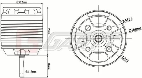 1PCS Gartt HF450L-1800KV Brushless Motor for 450L Align Trex RC Helicopter in Saudi Arabia