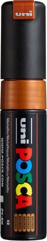 Posca Marker 8K باللون الأسود ، Posca Pens for Art Supplies ، اللوازم المدرسية ، الفن الصخري ، الطلاء النسيج ، علامات النسيج ، قلم الطلاء ، علامات الفن ، علامات Posca Paint in Kuwait