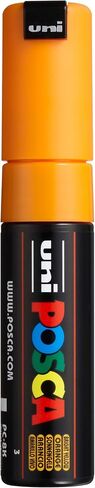 Posca Marker 8K باللون الأسود ، Posca Pens for Art Supplies ، اللوازم المدرسية ، الفن الصخري ، الطلاء النسيج ، علامات النسيج ، قلم الطلاء ، علامات الفن ، علامات Posca Paint in Kuwait