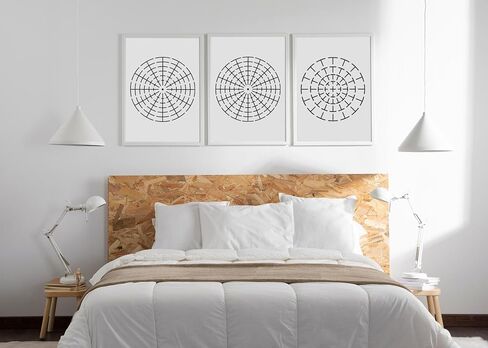Mandala Dot Painting Stencils - 9 Pack 5.5 "/6"/8 "قوالب رسم دائرة - أدوات من ماندالا للطلاء الروك ، مشاريع فنية DIY - قوالب استنسل للحيوانات الأليفة القابلة لإعادة الاستخدام in Kuwait
