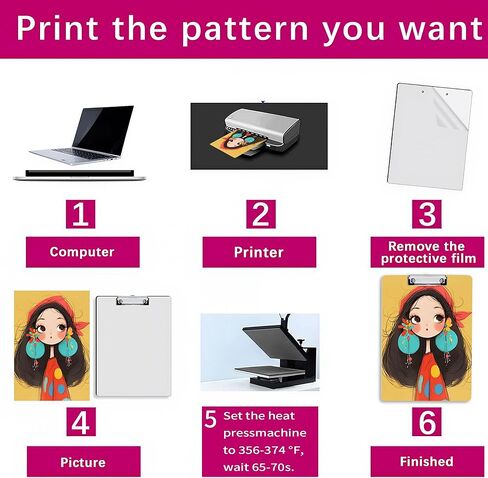 الفراغات الحافظة المتسمية لـ DIY - MDF A4 Clipboards for Heat Press 8.8 '× 12.4' - حرفة مخصصة لهدايا المعلمين ، (2) in Kuwait