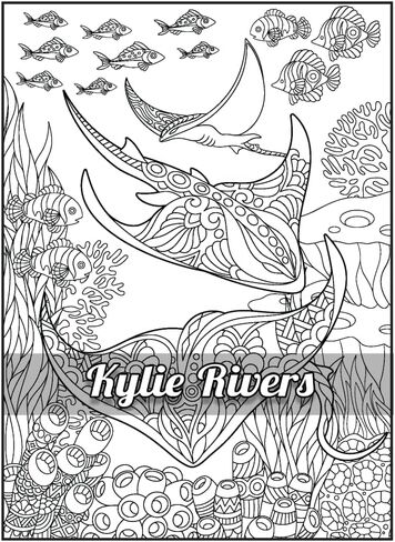 100 Ocean Animals: Relaxing Adult Coloring Book for Women & Men - Spiral Bound | Fun Facts & Stress Relief Coloring of Octopuses, Whales, Dolphins, Sea Turtles, Sharks, Stingrays, Axolotls & More in Saudi Arabia
