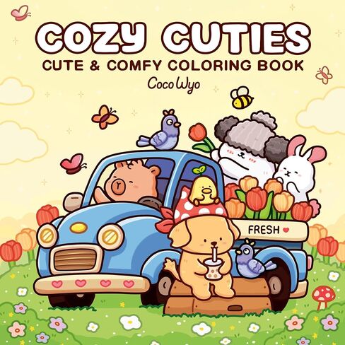 Cozy Cuties: Coloring Book for Adults and Kids (Cozy Spaces Coloring) in Saudi Arabia