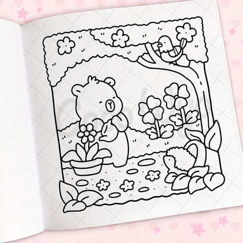 Cozy Cuties: Coloring Book for Adults and Kids (Cozy Spaces Coloring) in Saudi Arabia