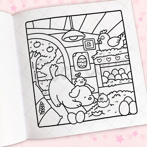 Cozy Cuties: Coloring Book for Adults and Kids (Cozy Spaces Coloring) in Saudi Arabia