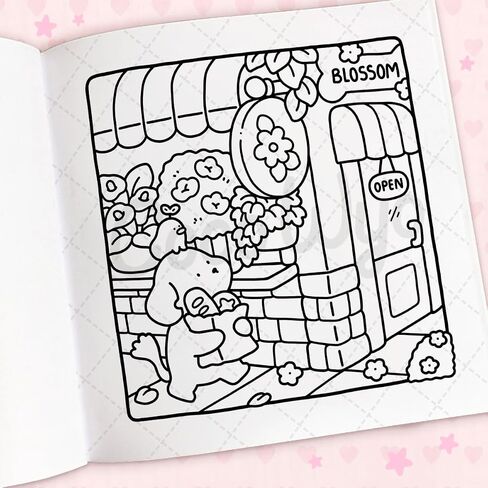 Cozy Cuties: Coloring Book for Adults and Kids (Cozy Spaces Coloring) in Saudi Arabia