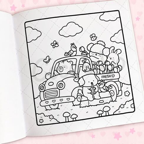 Cozy Cuties: Coloring Book for Adults and Kids (Cozy Spaces Coloring) in Saudi Arabia