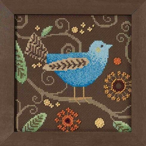 Mill Hill Blue Bird Beaded Cross Stitch Kit 2018 Debbie Mumm On A Limb Collection DM301811 in Saudi Arabia