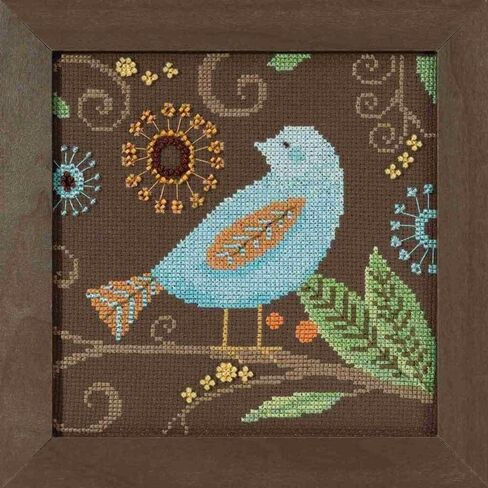 Mill Hill Aqua Bird Beaded Cross Cross Kit 2018 Debbie Mumm On A Limb Collection DM301814 in Saudi Arabia