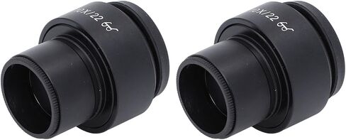 plplaaoo 2PCS 10X Microscope Eyepieces 22mm High Eye Spot Wide Field Optical Lens Eyepiece Diopter Adjustment 30mm Mount for Laboratory Research and Educational Use in Saudi Arabia