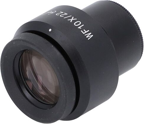 plplaaoo 2PCS 10X Microscope Eyepieces 22mm High Eye Spot Wide Field Optical Lens Eyepiece Diopter Adjustment 30mm Mount for Laboratory Research and Educational Use in Saudi Arabia