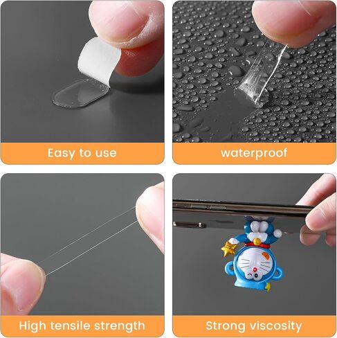 LMJIA Adhesive Putty for Clean and Removable Wall Hanging, Crafts, Balloons, and Party Decorations - Two-Sided Mounting Stick Dots Tack in Kuwait