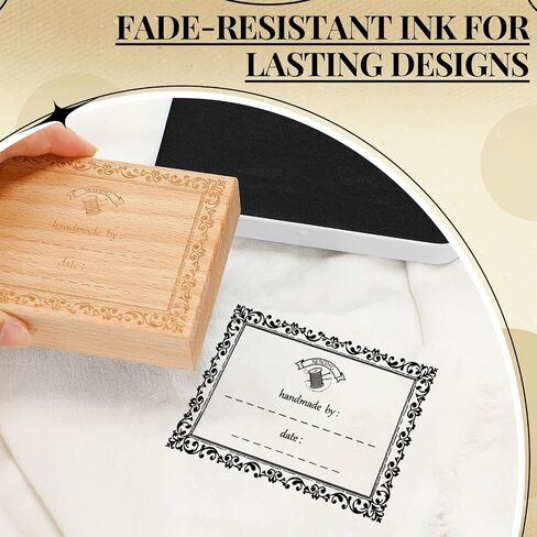 3 Pcs Fabric Stamps for Clothes Permanent Kit, Clothing Name Stamps with Fabric Ink Pad, Washable and Unfading Clothes Name Stamp, Reusable Custom Stamp for Clothing Quilts Gift-3x4 Inch in Saudi Arabia