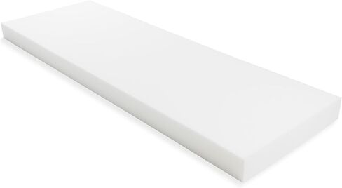 GoTo Foam 4" Height x 28" Width x 56" Length 44ILD (Firm) Upholstery Cushion Made in USA in Saudi Arabia