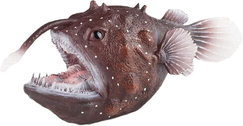 Anglerfish Figurine Sea Ocean Marine Animal Model Fish Figure Science Educational Play Fish Tank Decoration Birthday Gifts Party Favors Toys in Saudi Arabia