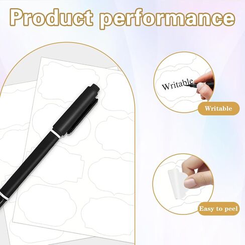 240pcs علامات الهدايا ملصقات ، 2 '' × 3''Kraft ملصق ، ملصقات بنية بنية ذاتية لزجاجة الزيوت الأساسية ، الجرار ، تخزين الطعام أو زخرفة الهدايا (Kraft) in Kuwait