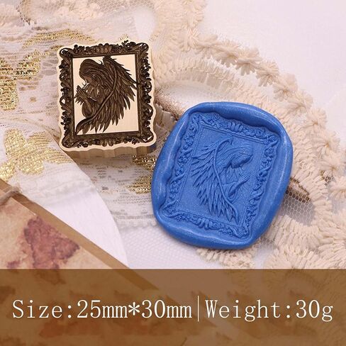 Wax Seal Stamp - Flying Dragon Sealling Wax Stamp with Wing, Shield Stamp with Engraved Rose, 3D Shaped Removable Brass Head in Saudi Arabia