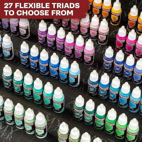 The Army Painter, Warpaints Flexible Triad PLUS+: Black & Greys, 7 x 18 ml acrylic paints - Miniature quality hobby paint for Dungeons and Dragons & Warhammer Miniatures in Saudi Arabia