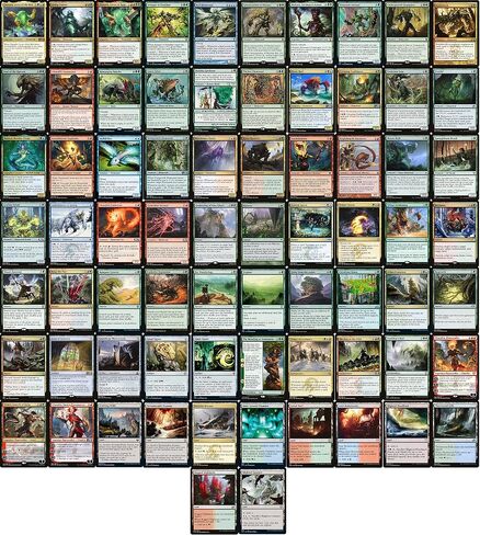 القائد الأولي - EDH - Green Red Blue - Built Custom - Magic the Gathering - MTG - 100 Card! in Saudi Arabia