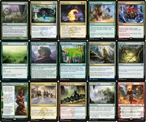 القائد الأولي - EDH - Green Red Blue - Built Custom - Magic the Gathering - MTG - 100 Card! in Saudi Arabia