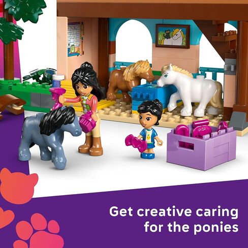 LEGO Friends Pony Ranch & Stable Pretend Play Building Toy - Playset with 3 Horse Toys for Creative Storytelling - Birthday Gift Idea for Girls & Boys, Ages 7+ Who Love Horse Stuff - 42654 in Saudi Arabia
