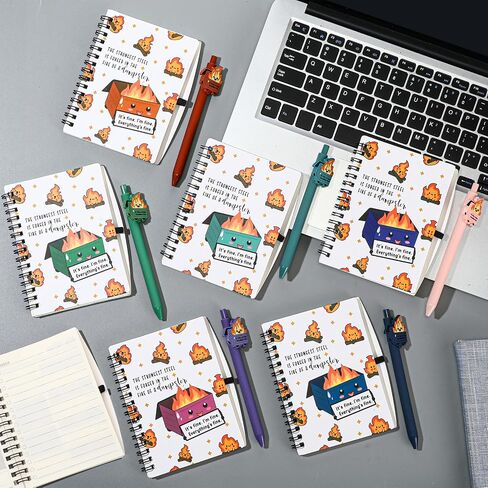 36 PCS Humpster Fire Ballpoint Pen A6 to do list notepad bulk regiration homies pen funny with planner weekly planner for houseberting journa journa (colorful) in Saudi Arabia