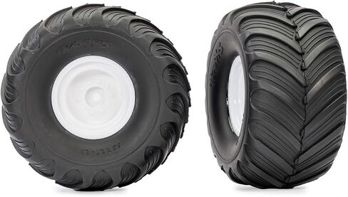 TRAXXAS 3663-WHT-إطارات Bigfoot 4x4 قبل الفراش ، F/R (2) in Saudi Arabia