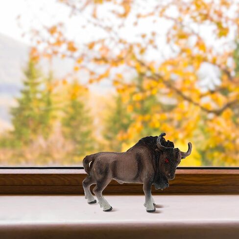 4Pcs Miniature Cattle Figurines Set Animal Animal Figures Cow Toys Bull Toys Farm Animals Cognition Miniature Cake Toppers for Desktop Decor in Saudi Arabia