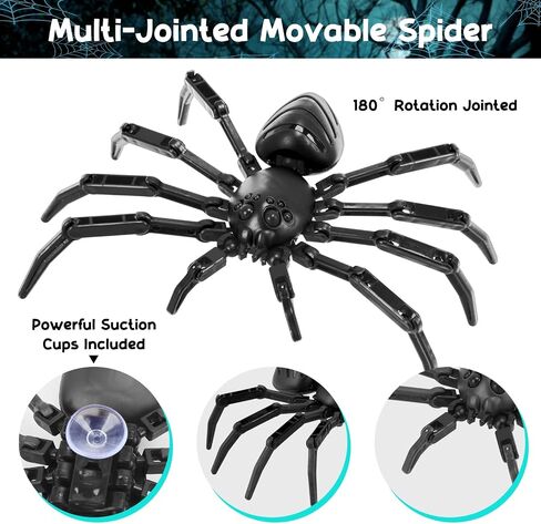 Titan Spider Toys - ألعاب العنكبوت المطبوعة ثلاثية الأبعاد للأولاد ، العناكب الواقعية متعددة المفصلات مع كوب شفط ، أدوات رائعة رائعة للأطفال (المطلوب/أزرق) in Saudi Arabia
