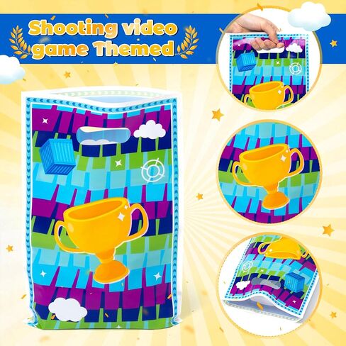 أندي CPPSS لتصوير لعبة فيديو لحفلات الأكياس - 50pcs تصوير لعبة الفيديو حقائب جيدة مع مقابض لإمدادات حفلات أعياد الميلاد ، حلوى البلاستي in Kuwait