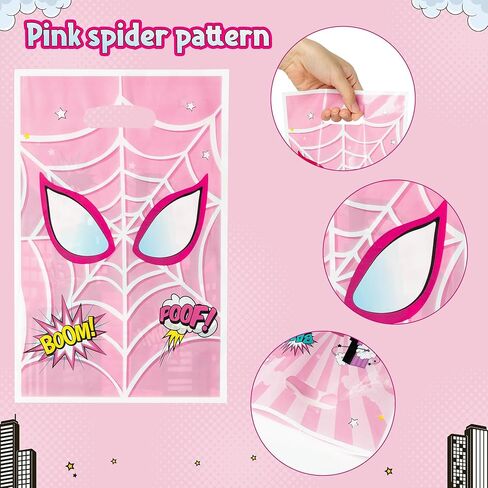 Andi Cppss Shooting Video Game Party Favor Bags - 50PCS Shooting Video Game Goodie Bags with Handles for Birthday Party Supplies, Plastic Candy Treat Snack Bag for Kids Game Theme Party Decorations in Kuwait