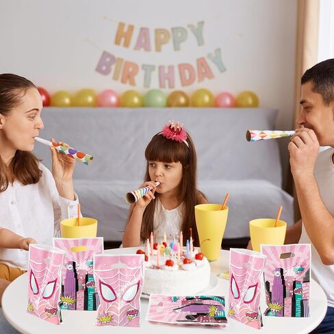 Andi Cppss Shooting Video Game Party Favor Bags - 50PCS Shooting Video Game Goodie Bags with Handles for Birthday Party Supplies, Plastic Candy Treat Snack Bag for Kids Game Theme Party Decorations in Kuwait