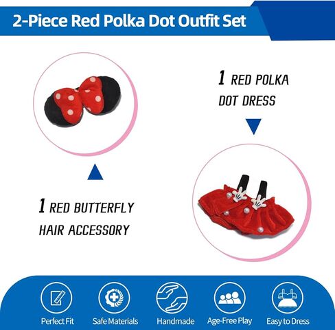 17cm Doll Clothes Set (NO Doll), Fashion Accessories Set with Hat, Outfit and Shoes, Unique Style Clothes for 6.7 Inch (Little Maid) in Saudi Arabia