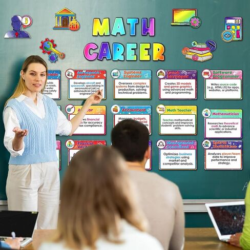 Funrous 9 Pcs Science Careers Bulletin Board Science Posters Back to School Classroom Decor Educational Essential Qualities for Middle and High College Students Classroom Teacher Supplies in Saudi Arabia