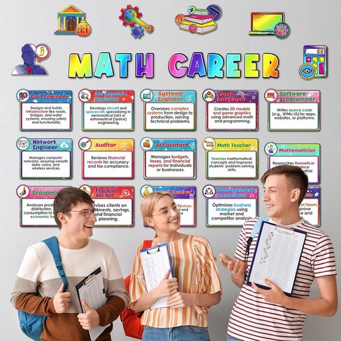 Funrous 9 Pcs Science Careers Bulletin Board Science Posters Back to School Classroom Decor Educational Essential Qualities for Middle and High College Students Classroom Teacher Supplies in Saudi Arabia