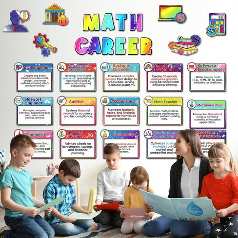 Funrous 9 Pcs Science Careers Bulletin Board Science Posters Back to School Classroom Decor Educational Essential Qualities for Middle and High College Students Classroom Teacher Supplies in Saudi Arabia
