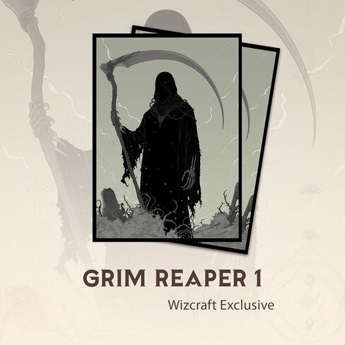 Grim Reaper 4 MTG Card Sleeves (محكم) - 104 COUNT SIZE SIZE SILEVES - متوافقة مع MAGIC The Gathering - Double Sleeving - تصميم الفن الأصلي ، الحماية المتميزة in Saudi Arabia
