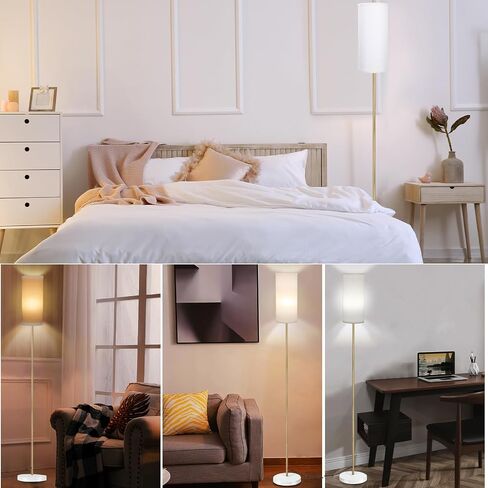 مصباح أرضية Boostarea لغرفة المعيشة مع 3 درجات حرارة اللون لمبة ، مصابيح الأرضية الحديثة ، مصباح طويل القامة للمكتب ، مصابيح دائمة لغرفة النوم ، غرفة الأطفال ، الدراسة (9W LED لمبة ، بياض بيضاء) in Saudi Arabia