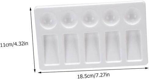 Doitool Rectangle Plastic Plusment Traying Treshing مجموعة 3 PCS ألواح خلط الطلاء المائية للفنانين لمستلزمات الطلاء in Saudi Arabia