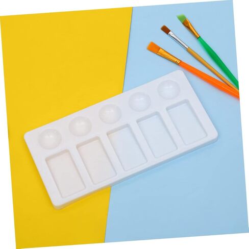 Doitool Rectangle Plastic Plusment Traying Treshing مجموعة 3 PCS ألواح خلط الطلاء المائية للفنانين لمستلزمات الطلاء in Saudi Arabia