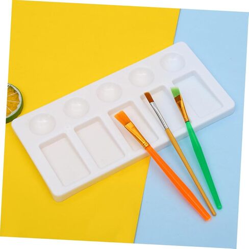 Doitool Rectangle Plastic Plusment Traying Treshing مجموعة 3 PCS ألواح خلط الطلاء المائية للفنانين لمستلزمات الطلاء in Saudi Arabia