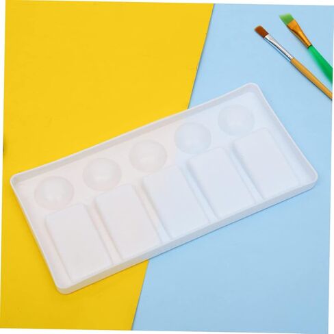 Doitool Rectangle Plastic Plusment Traying Treshing مجموعة 3 PCS ألواح خلط الطلاء المائية للفنانين لمستلزمات الطلاء in Saudi Arabia