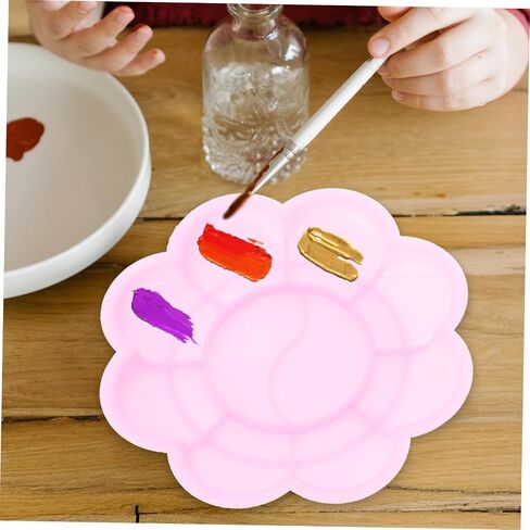 100Pcs Plastic Watercolor Mixing Tray Set for Boys and Girls Pigment Holder Fixed Plate for Art Projects for Painting Activities at Home or School in Saudi Arabia