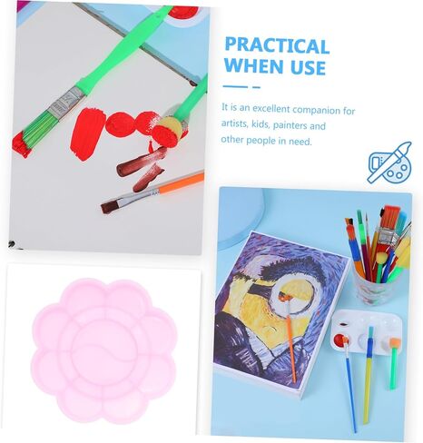 100Pcs Plastic Watercolor Mixing Tray Set for Boys and Girls Pigment Holder Fixed Plate for Art Projects for Painting Activities at Home or School in Saudi Arabia