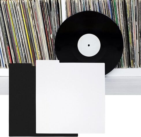 30 PCS VINYL RECORD Dividers ، 12.5 × 13.5 بوصة سجلات سجل الفينيل مع ملصقتين أبيض A-Z أبيض ، ملف DVD CD FILE ALPHABET منظمات لألبومات السجلات تنظيم ملفات ، أسود in Kuwait