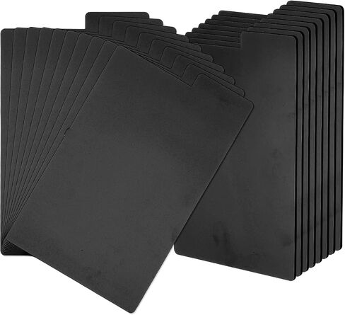 PATIKIL Book Dividers with Tab, 11.3x7.3 White Plastic Book Binder Index Card Files Dividers Separator with Sticker on for Storage Box Drawer Magazines Album Vinyl Record, 50Pcs in Saudi Arabia