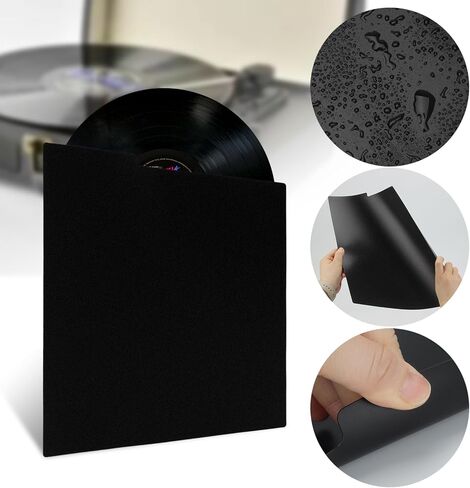30 PCS VINYL RECORD Dividers ، 12.5 × 13.5 بوصة سجلات سجل الفينيل مع ملصقتين أبيض A-Z أبيض ، ملف DVD CD FILE ALPHABET منظمات لألبومات السجلات تنظيم ملفات ، أسود in Kuwait