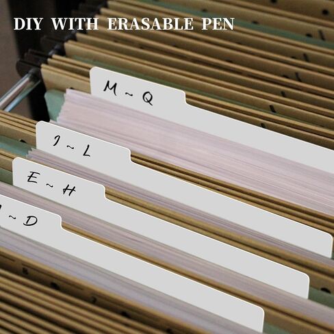 25 pcs Vinyl Record Dividers, 12.9 * 12.5 Inch White Organizer, Plastic Double-Side Index Card Dividers, Reusable Vinyl Separators for Album LP Storage in Saudi Arabia