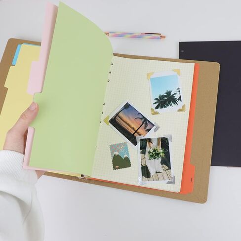 4 Pack B5 Binder INDEX Dividers 5 TABS 9 HOLE HOUSTED RENT BINDER DISPIDER PLANDER PLAIN in Saudi Arabia